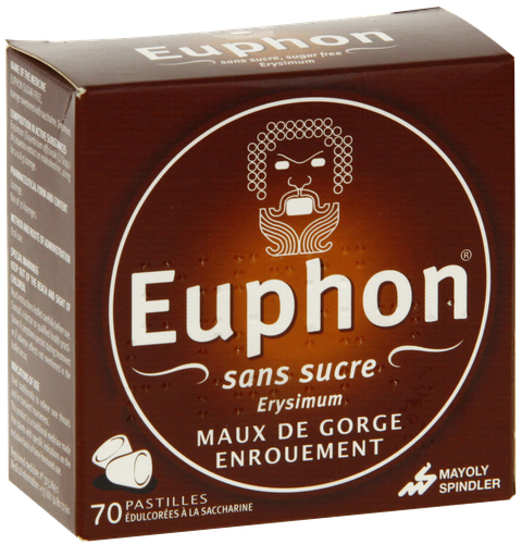 Image EUPHON 70 PASTILLES SANS SUCRE