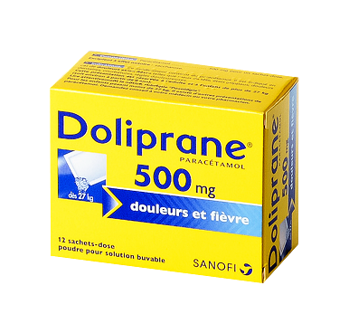 Image DOLIPRANE 500MG 12SACHETS