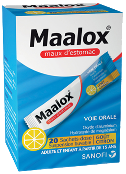 Image MAALOX MAUX D'ESTOMAC CITRON SACHET 20