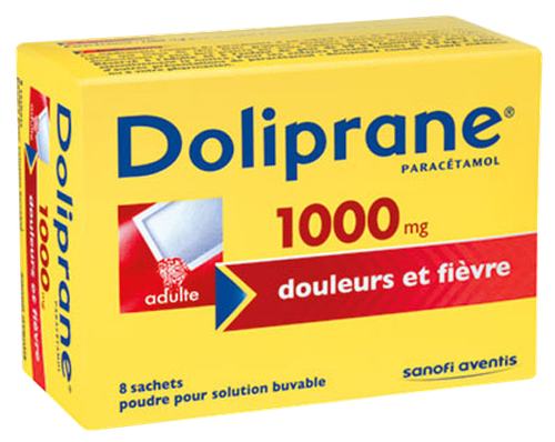 Image DOLIPRANE 1 000MG SACHET 8